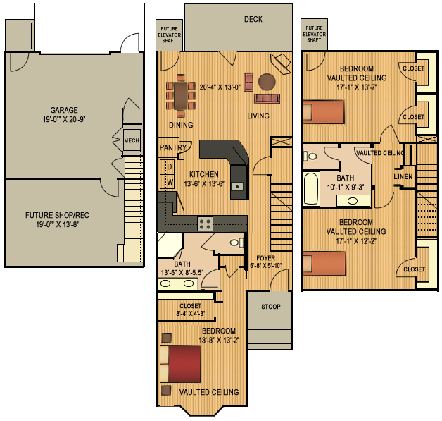 TH3B floor plan